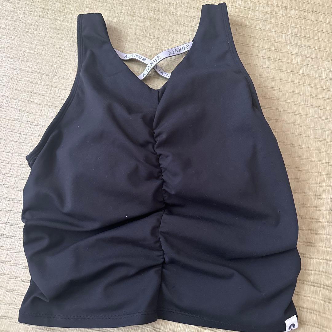 美品【SUKALA】アメリカンスリーブギャザータンクトップ　Sサイズ