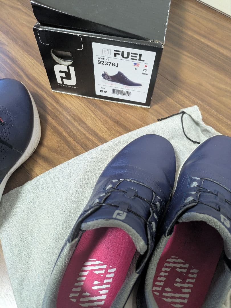 FJ FUEL ゴルフシューズ ネイビー/ピンク　24W