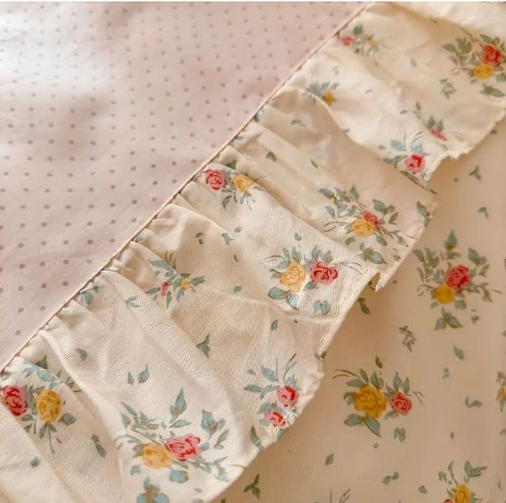 とも買い合わせ割引あり★綿100%ミニ薔薇シングル掛け布団枕カバーセット