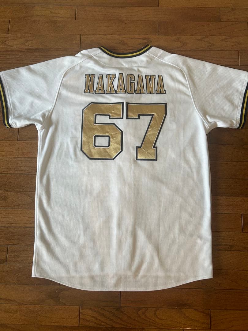 オリックスバファローズ　2024開幕シリーズ　限定ユニフォーム中川選手　Oサイズ