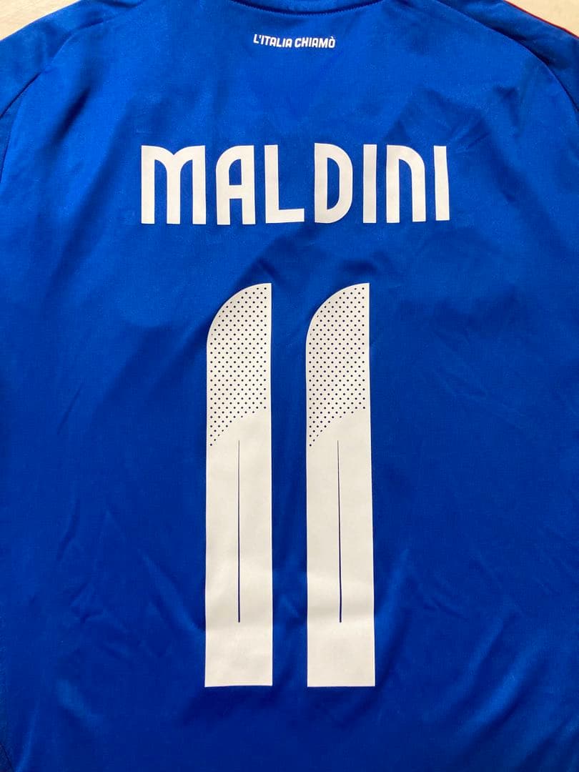 【新品未使用タグ付き】イタリア代表2024ホームユニフォーム11番マルディーニ