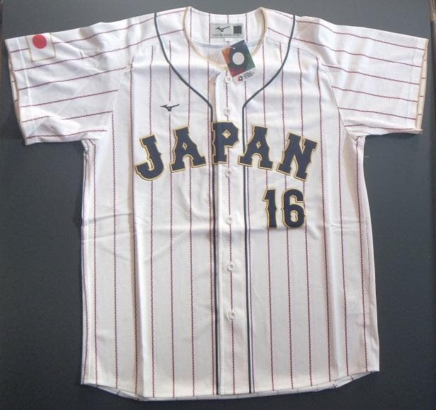 大谷翔平 WBC 2023 侍JAPAN ホームレプリカユニフォーム（刺繍）額入