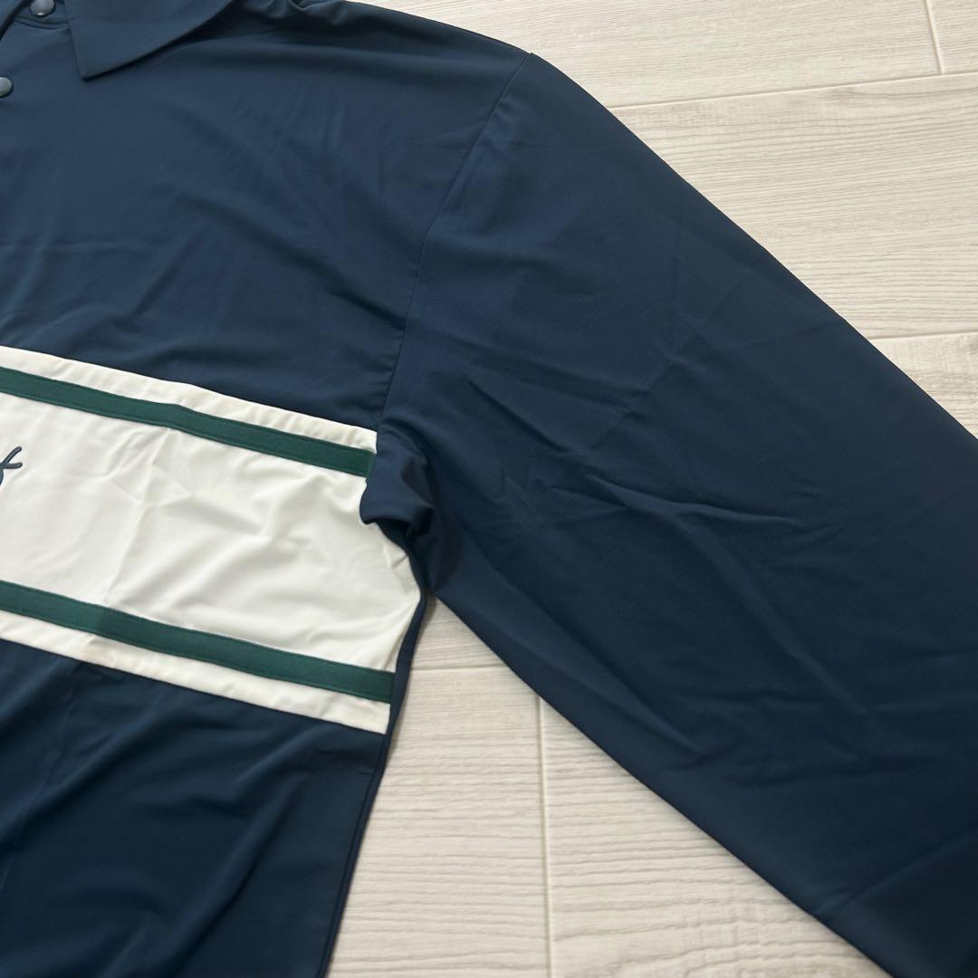 新品　CPG GOLF ポロシャツ　長袖　ネイビー　春夏　速乾　サイズ4