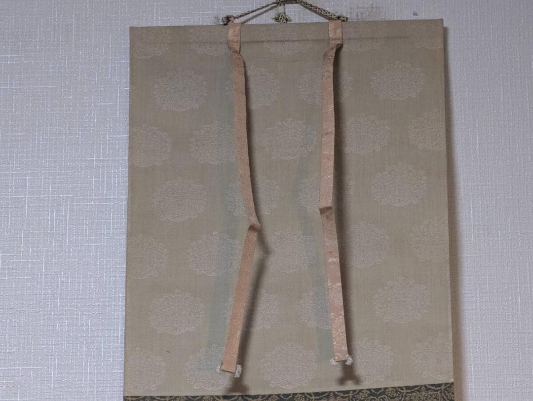 【真作】掛軸　一行書　墨蹟書　禅意あふれる筆致　力強い筆運び　合箱入　S8