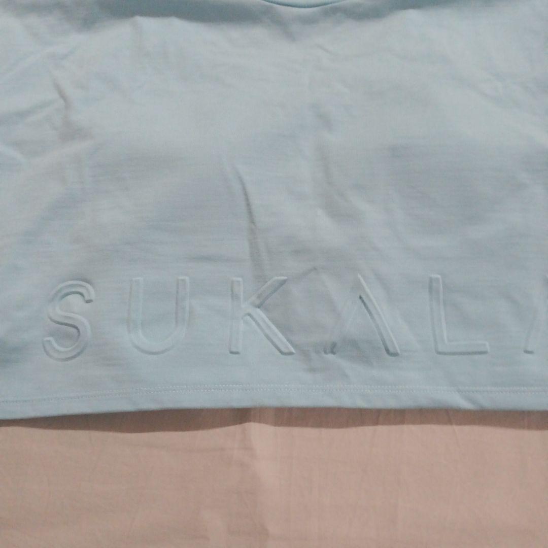 新品SUKALAスカーラ水色 SUAKALA クロップドTシャツMサイズ