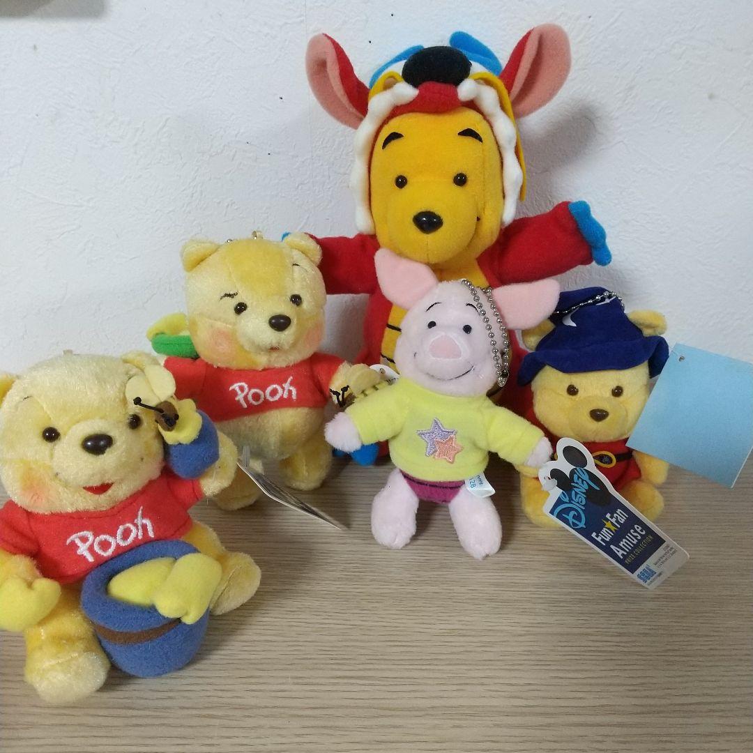 新品　プーさん　ピグレット　ぬいぐるみ　マスコット　セット