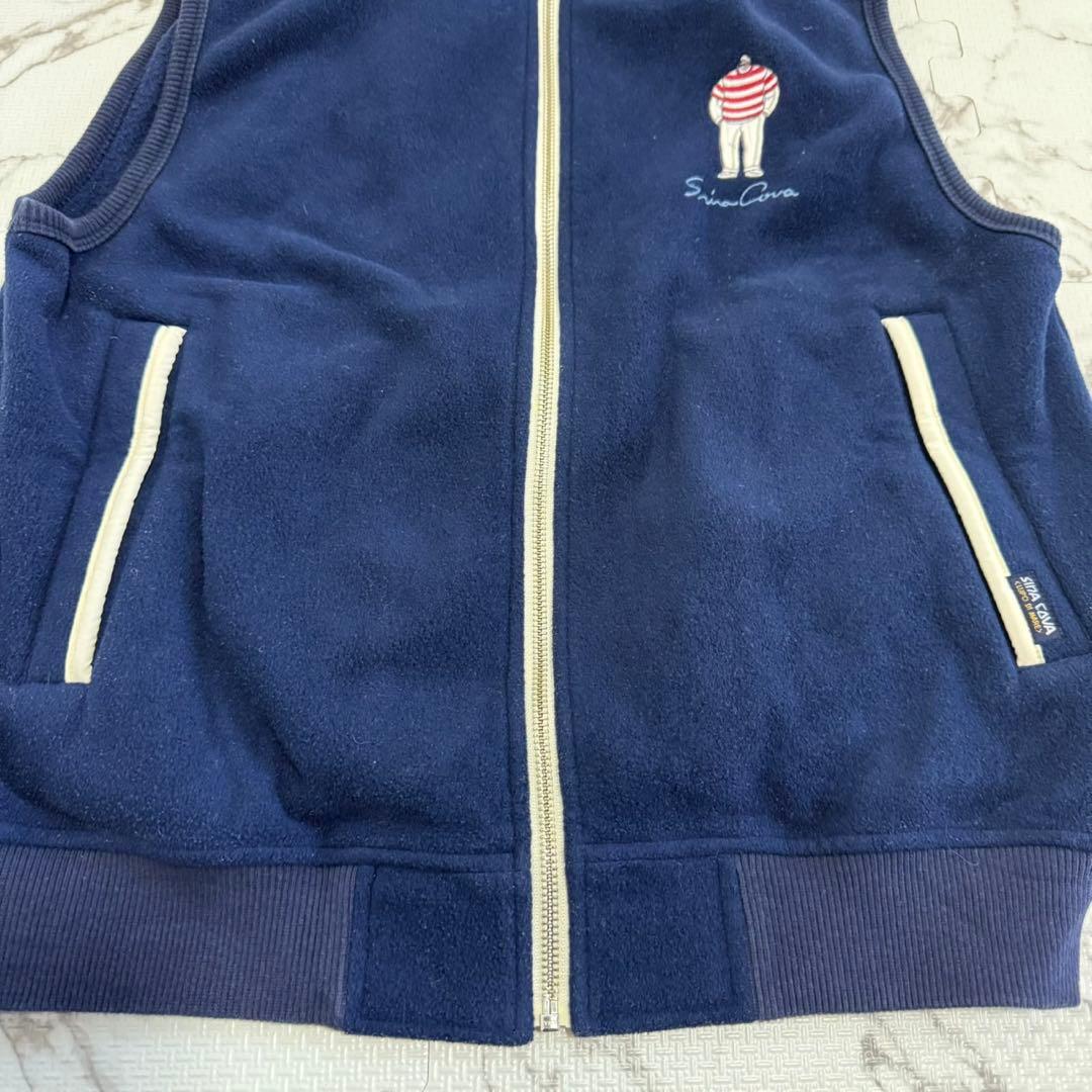 美品✨SINA COVA ベスト フリース　ポリエステル M ロゴ刺繍