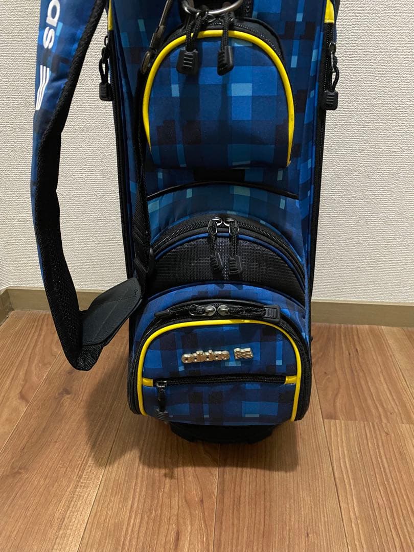 adidas チェック柄 キャディバッグ