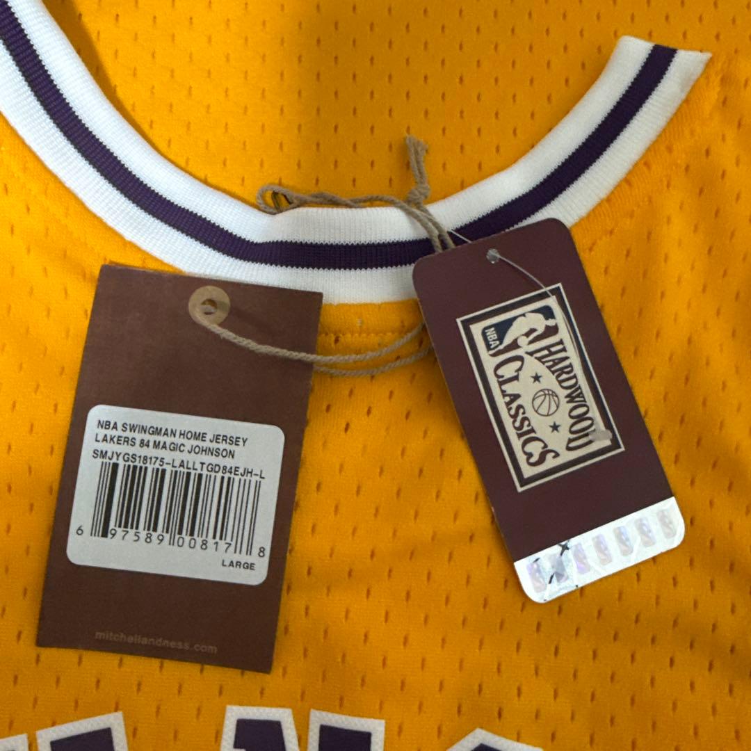 ウェア LAKERS MAGIC JOHNSON SWINGMAN JERSEY L