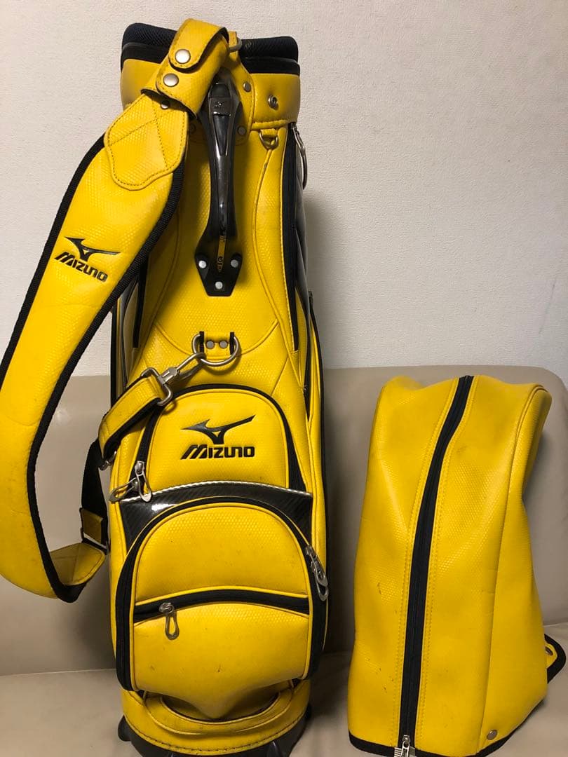 【送料込み】廃盤希少品　MIZUNO ゴルフバッグ　珍しい黄色