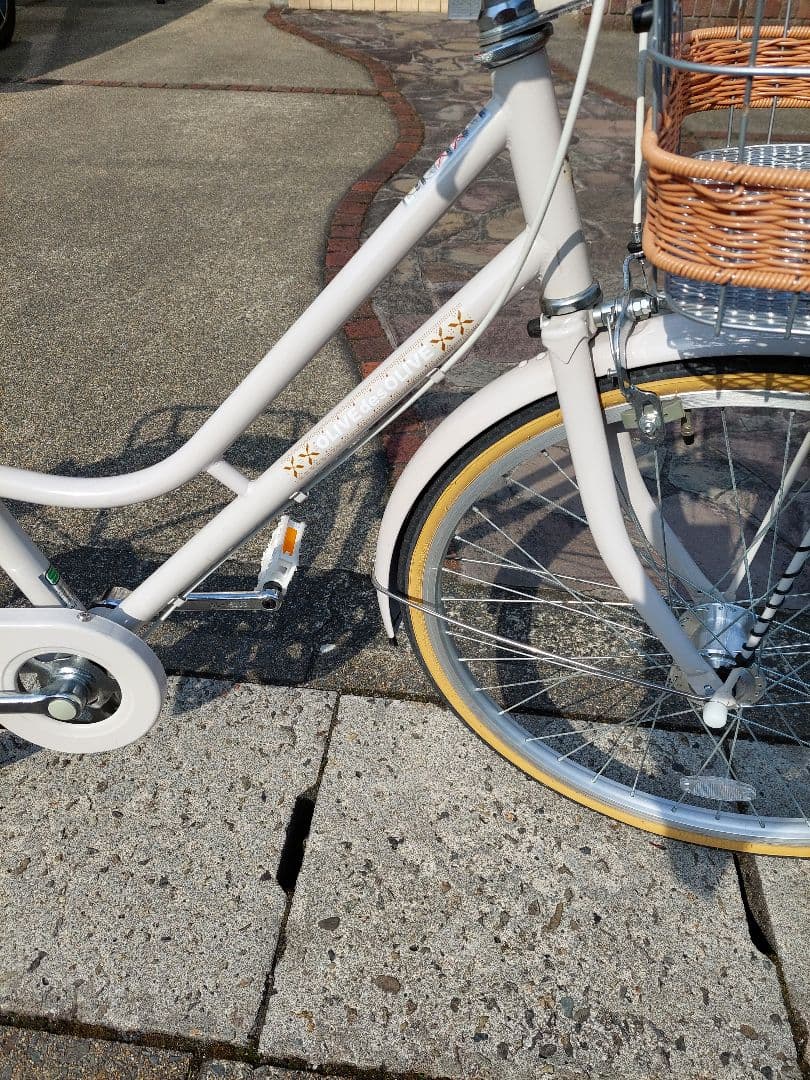 美品⭐子供用女の子　自転車　24インチ　オリーブデオリーブ　京都北部引き取り