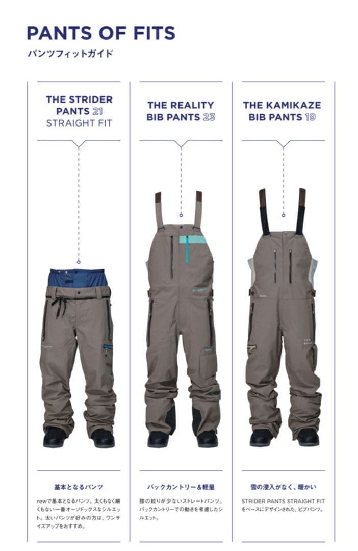 REW THE KAMIKAZE BIB PANTS 19 クリーニング済み