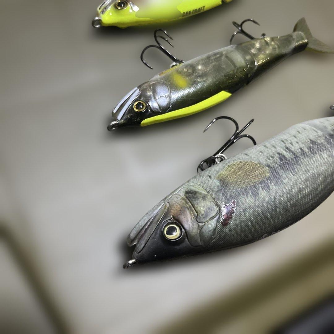 バス釣り　ジョインテッドクロー128 .178セット売り　バスカラー　テール無し