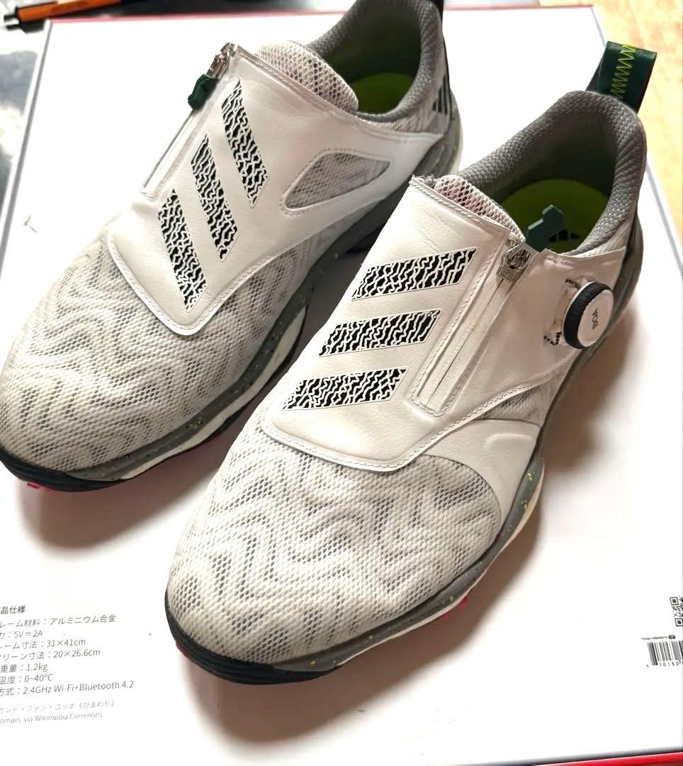 【美品】アディダス ゴルフシューズ コードカオス 25 ボア 27.5