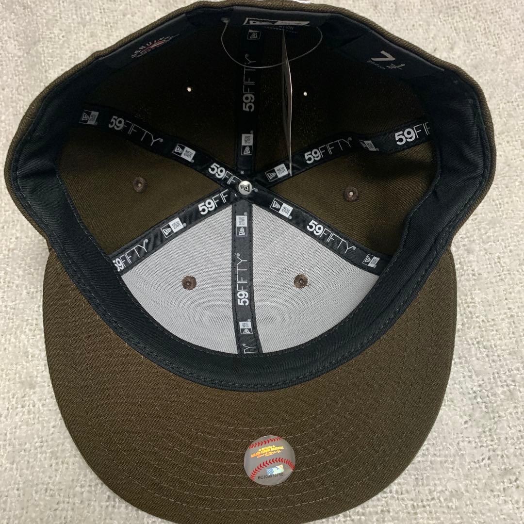 新品未使用タグ付　59FIFTY 7 1/2 59.6cm ヤンキース　ブラウン