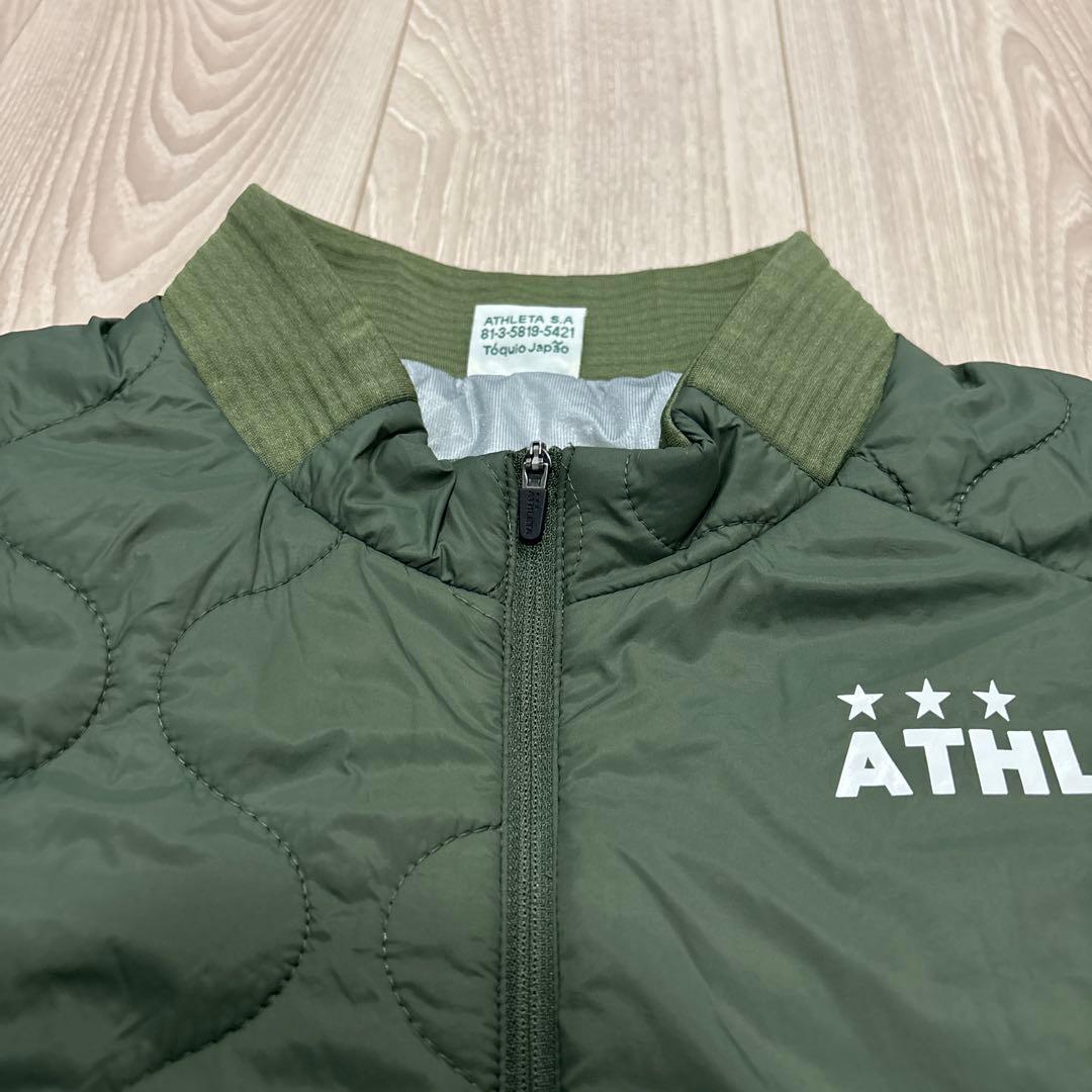 ATHLETA グリッド起毛パディングTRジャケット サッカー フットサル　L