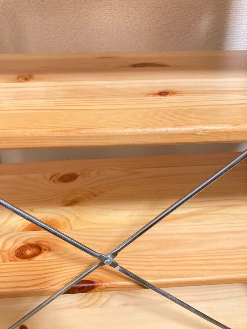 無印良品　パイン材ユニットシェルフ　58cm幅奥行26cm高120cm