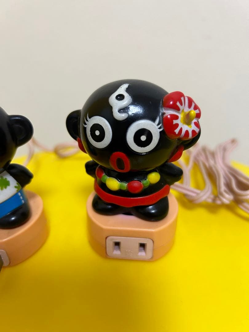 当時物　ダッコちゃん人形　ソフビフィギュア　延長コード　レトロポップ　タカラ製