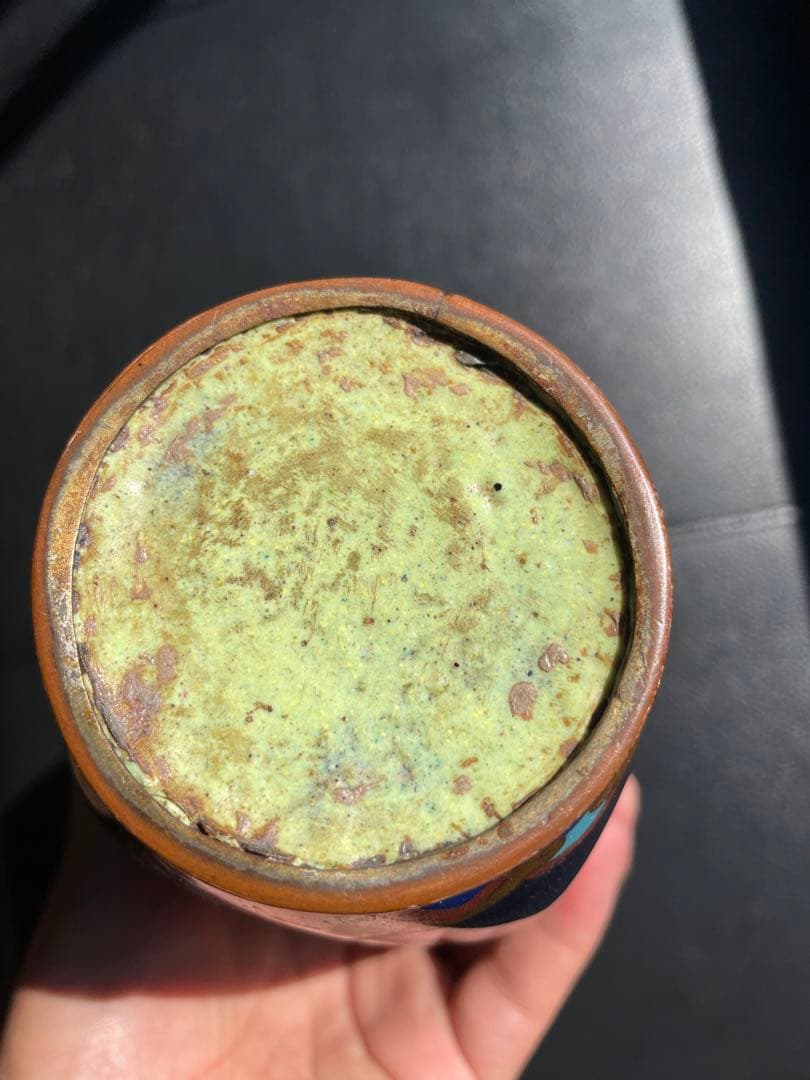 七宝焼花瓶，中国，清時代，骨董，インテリア，掐丝珐琅，明治，中国七宝焼