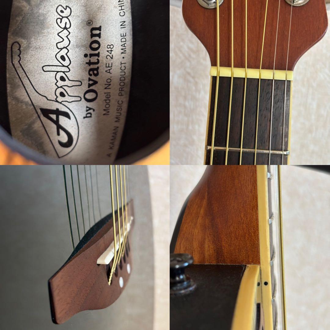 【美品】ovation APPLAUSE AE248 アコギ エレアコ