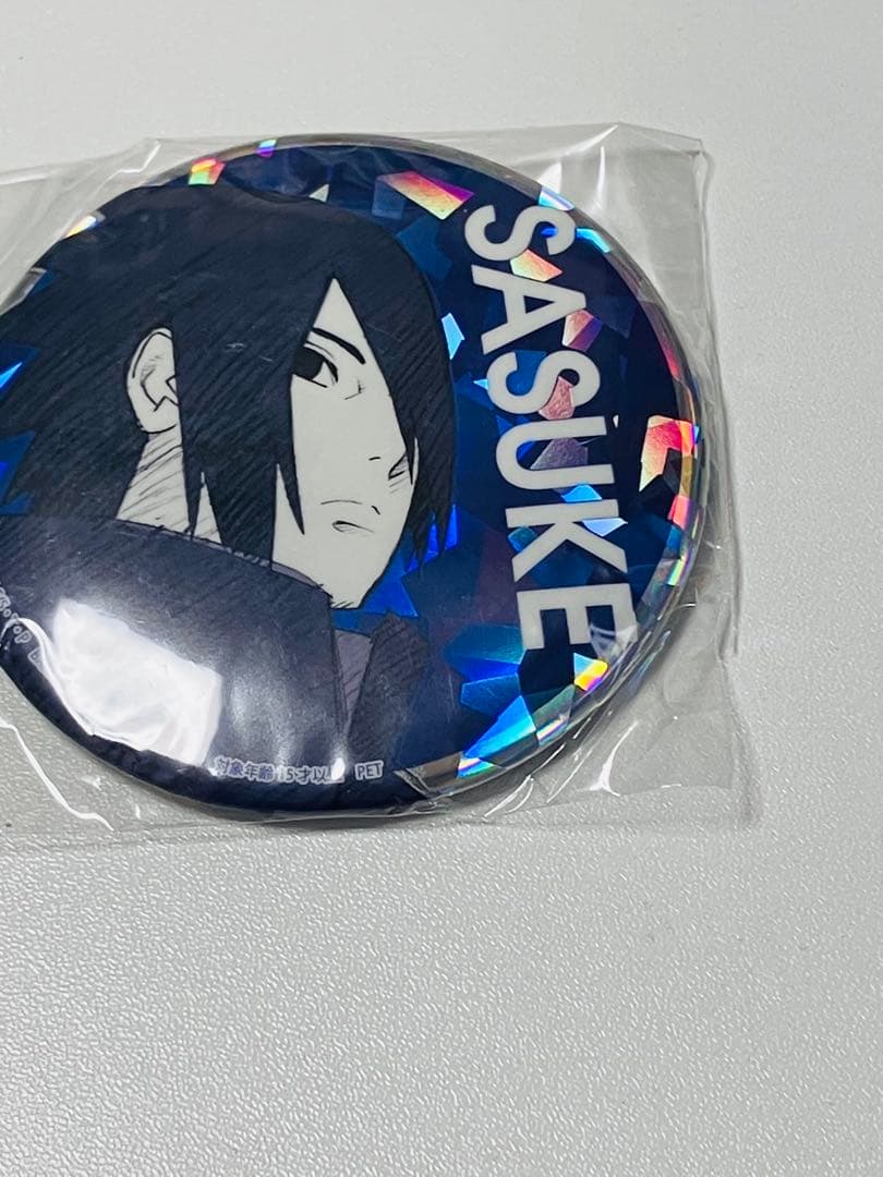 BORUTO NARUTO シャイニーカラー 缶バッジ ホログラム うちはサスケ