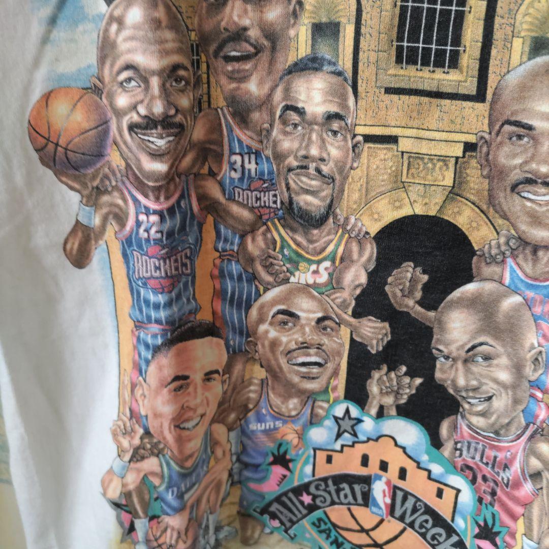 処分価格ヴィンテージNBAオールスター1996マイケルジョーダン 他選手似顔絵