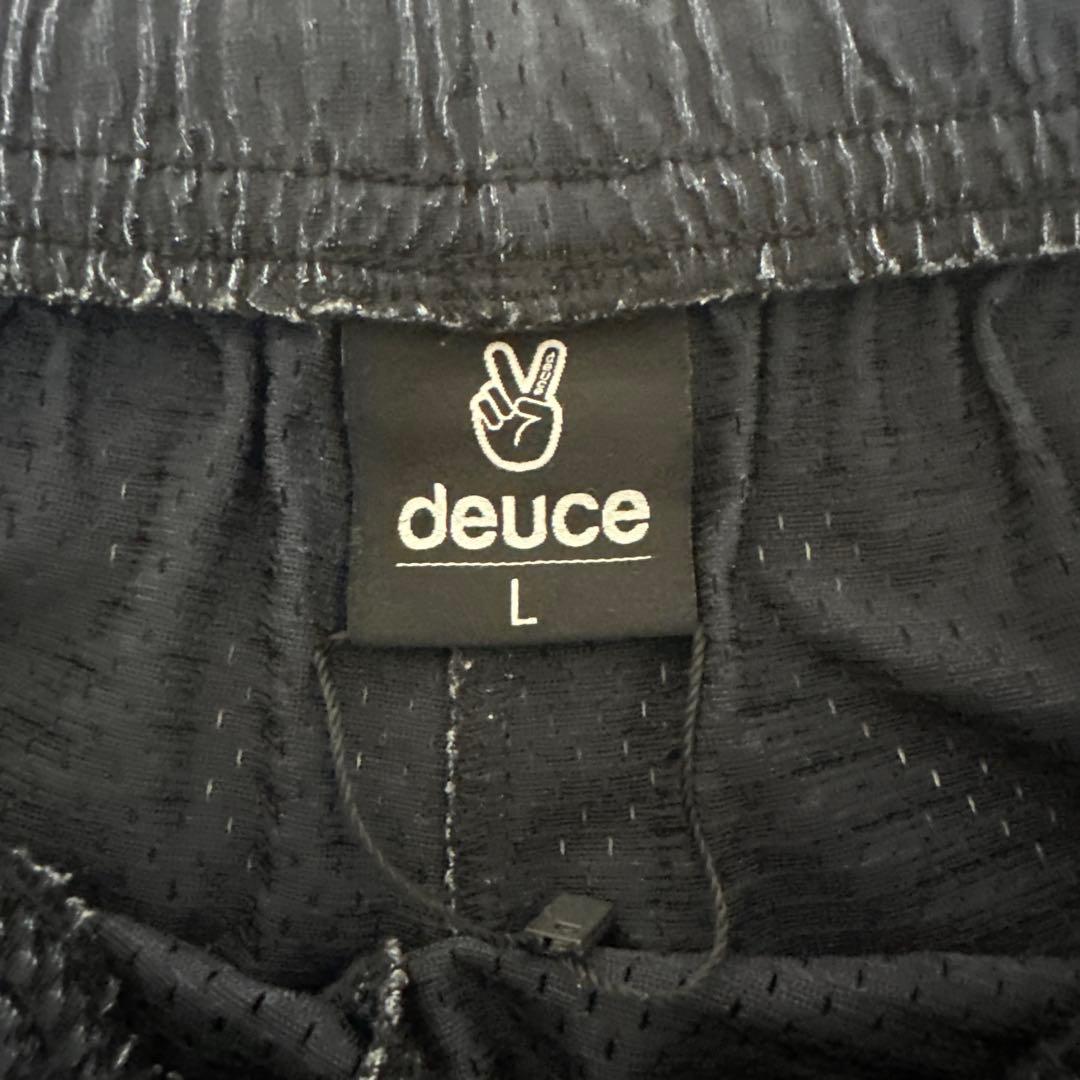 deuce Peaceサイン刺繍 バスケットパンツ Lサイズ