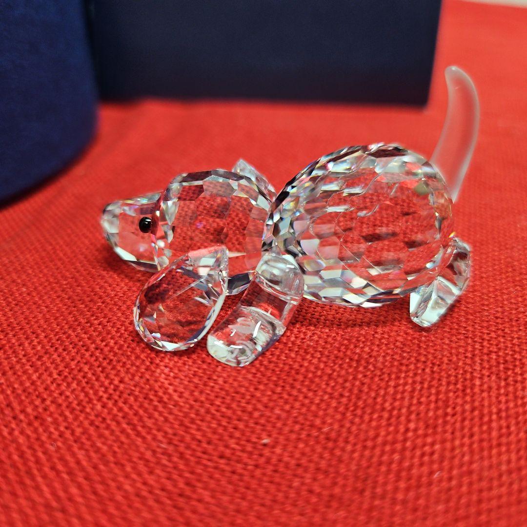 Swarovski スワロフスキー 伏せビーグル 犬 置き物 クリスタル