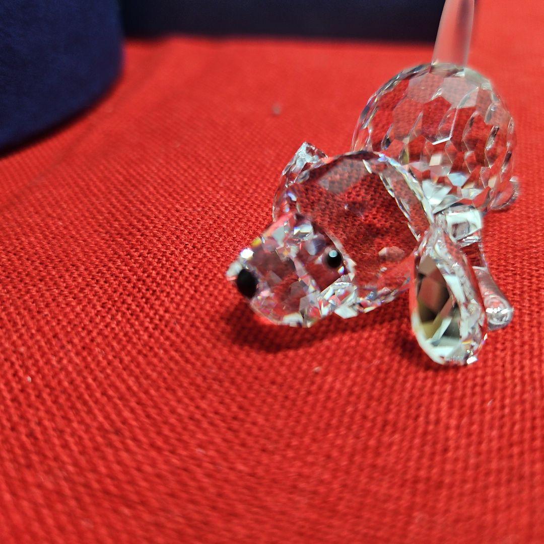 Swarovski スワロフスキー 伏せビーグル 犬 置き物 クリスタル