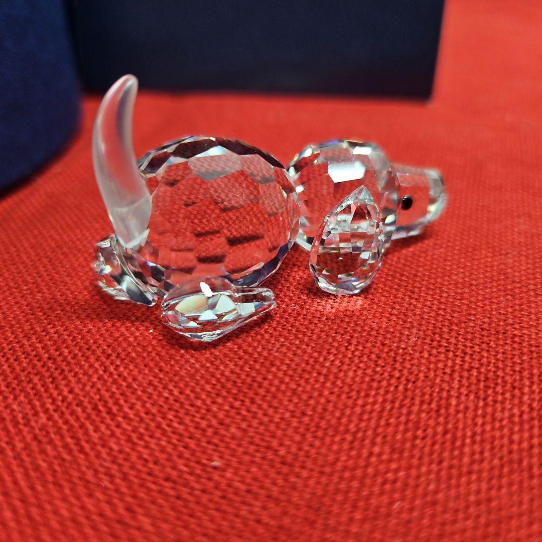 Swarovski スワロフスキー 伏せビーグル 犬 置き物 クリスタル