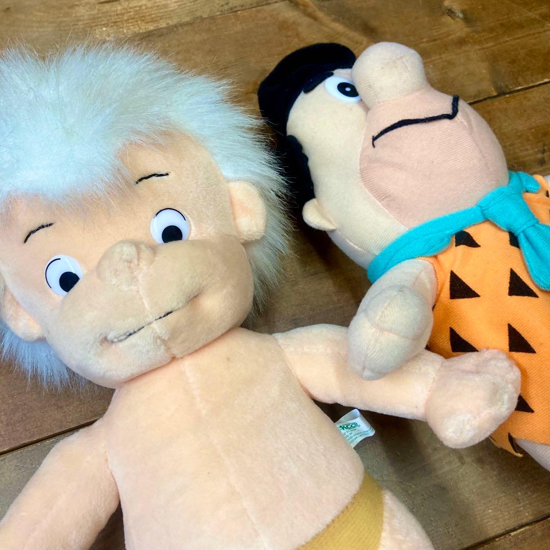90s フリントストーン ぬいぐるみ 2体セット Flintstones