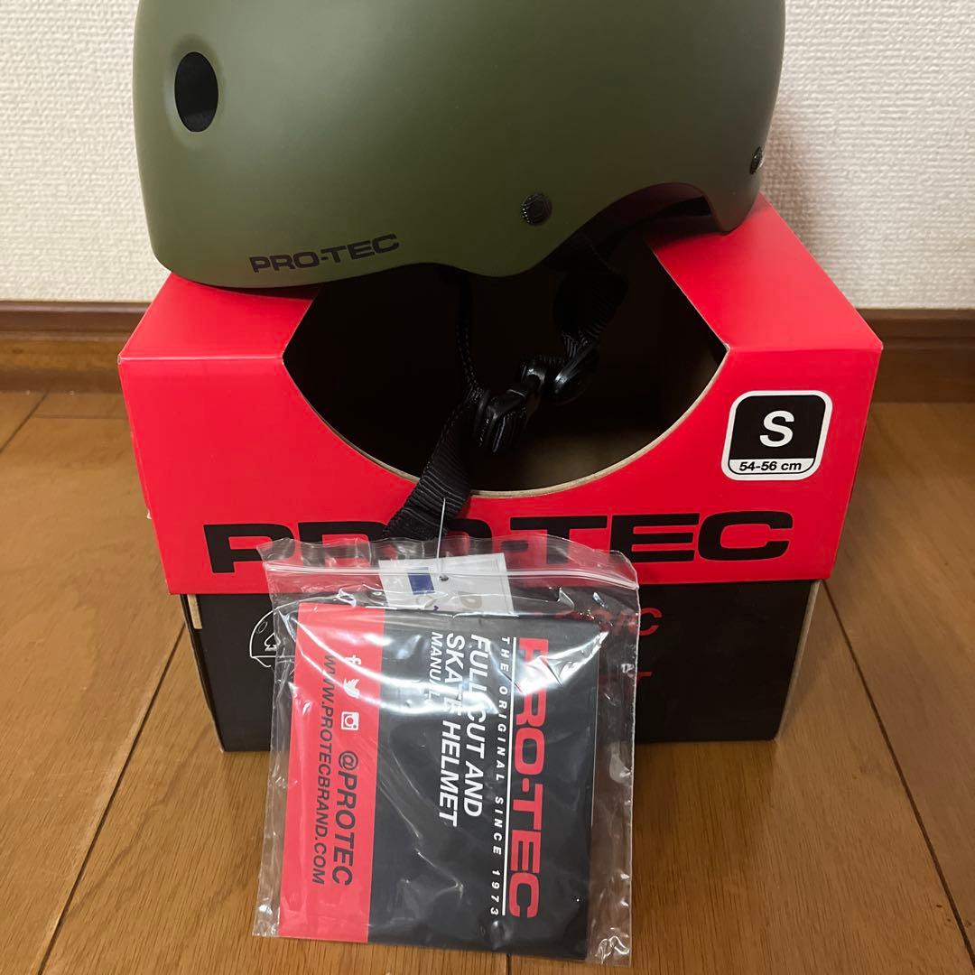 PRO-TEC classic skate Olive ヘルメット S