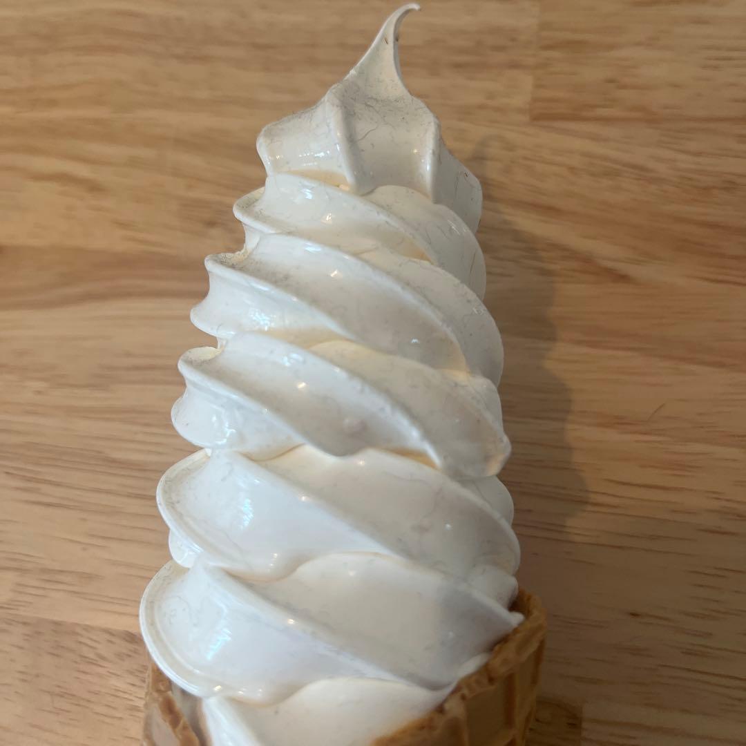 リアル✨食品サンプル ソフトクリーム バニラ スタンド付き オブジェ 店舗什器