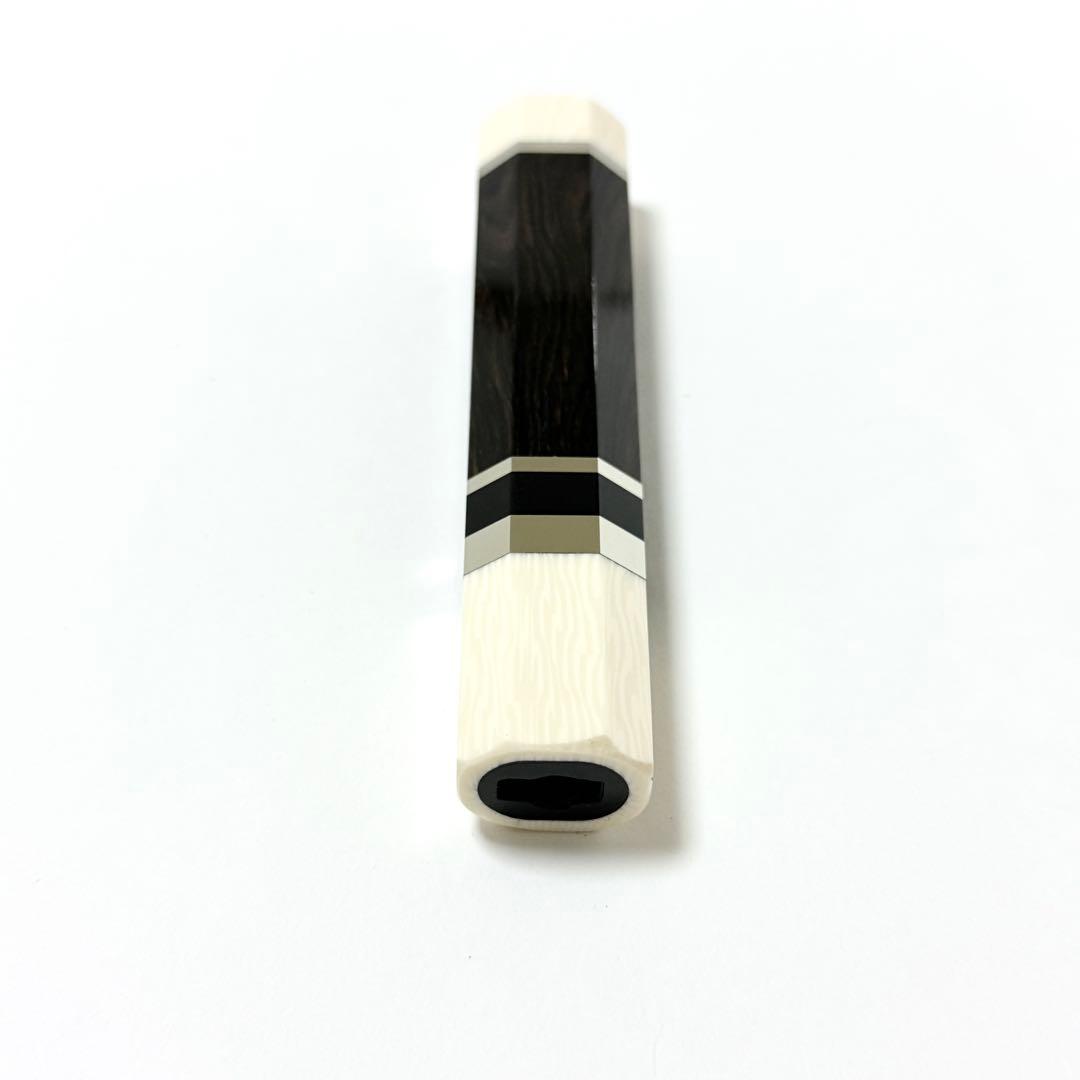 三段銀巻 人工象牙 薄刃8寸 黒檀八角柄 薄刃240 包丁の柄 ハンドルj