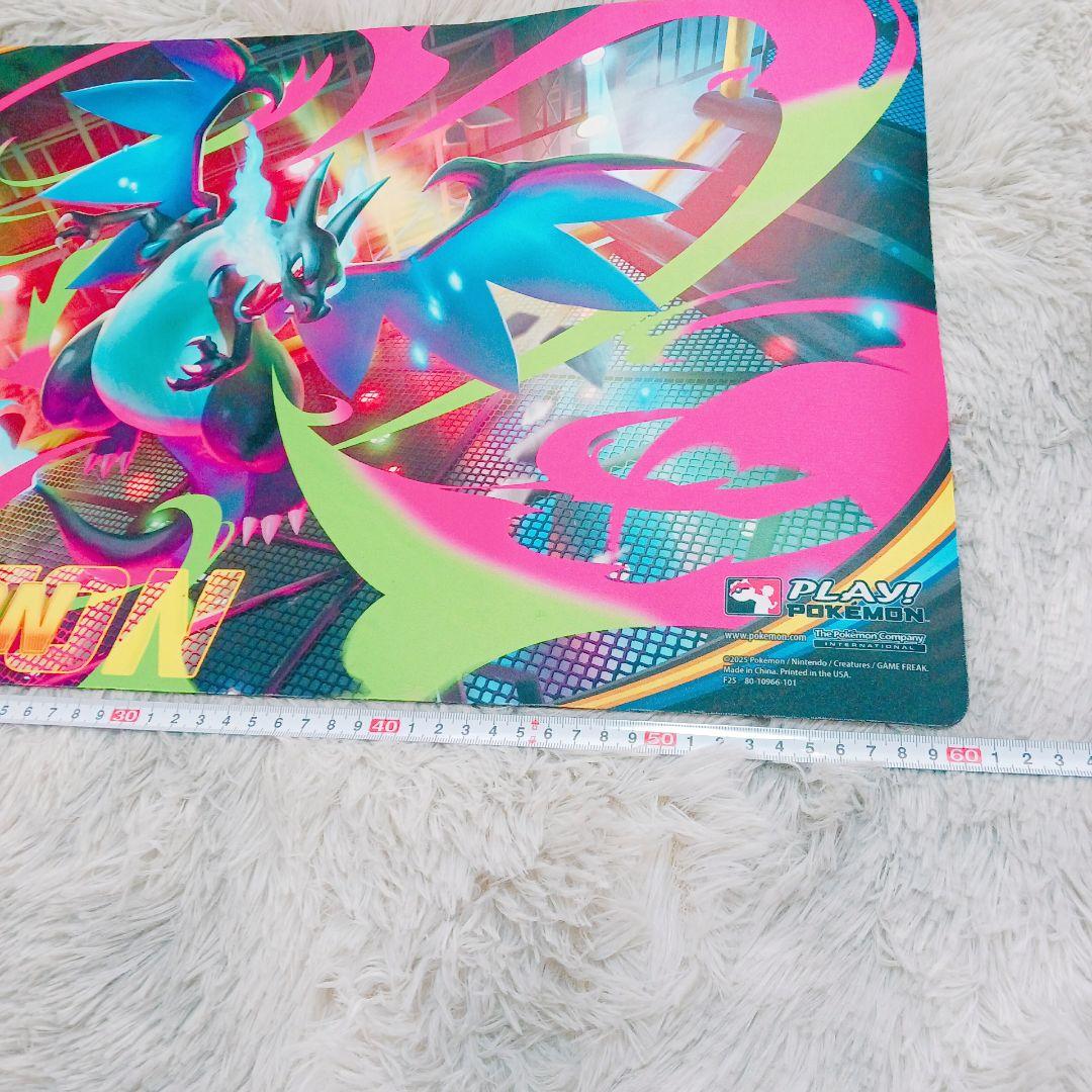 ☆海外限定☆ポケモン メガリザードンX プレイマット リーグカップ 公式マット