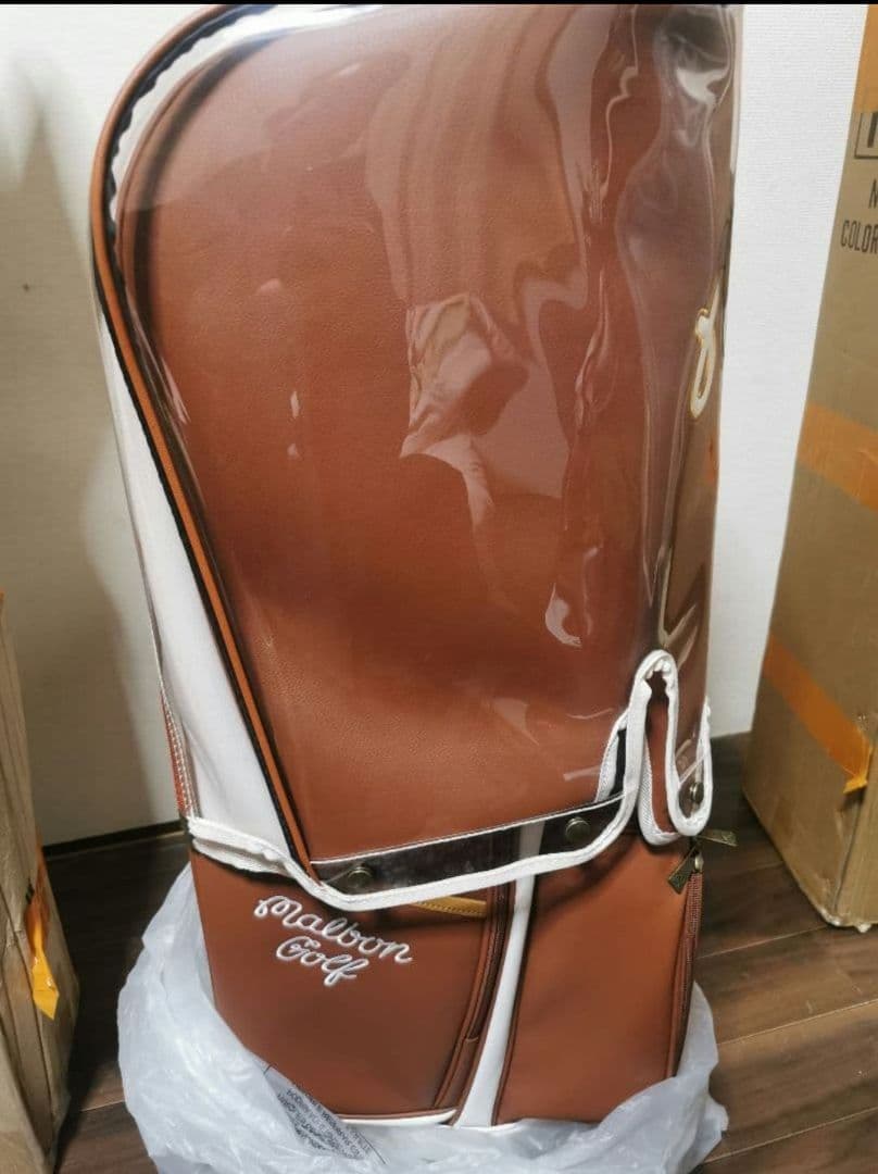 マルボンゴルフmalbon golf マルボン キャディバッグブラウン新品