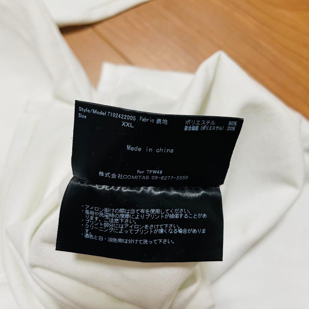 TFW49 モックネック　Tシャツ ホワイト　XXL ゴルフ