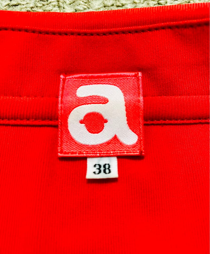 【美品】アルチビオ フロントプリントポロシャツ 半袖 38サイズ