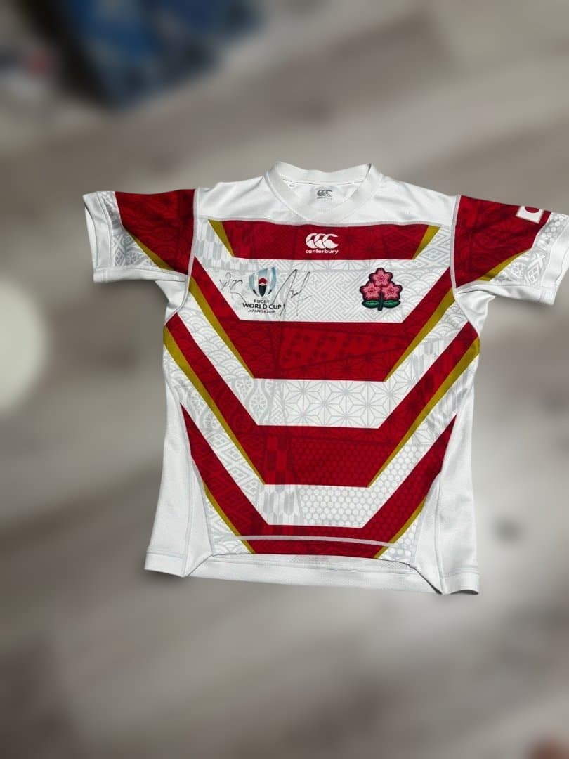 ラグビーW杯2019日本代表ユニフォームサイン入り（美品）