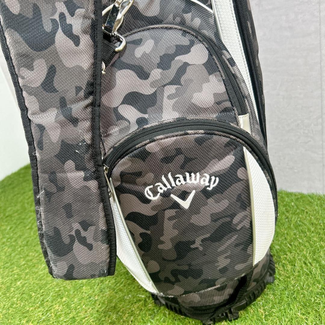Callaway キャディバッグ カモフラ　迷彩　グレー　フードあり