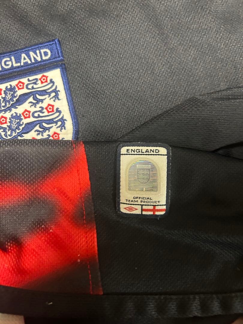 03/04 Umbro イングランド代表 サッカーシャツ ユニフォーム 黒 M
