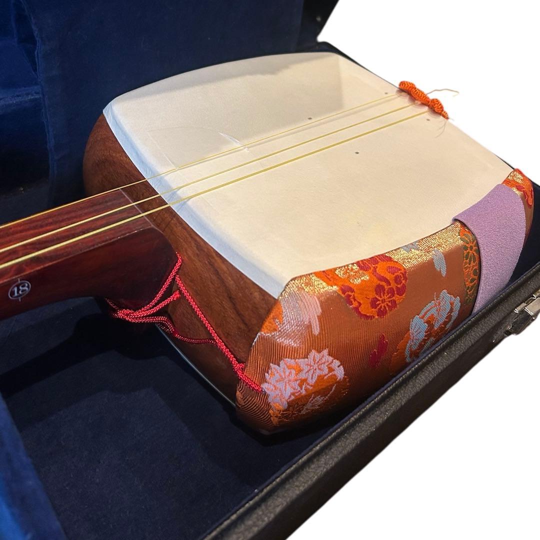 三味線セット　付属品多数　本革　和楽器　三味線