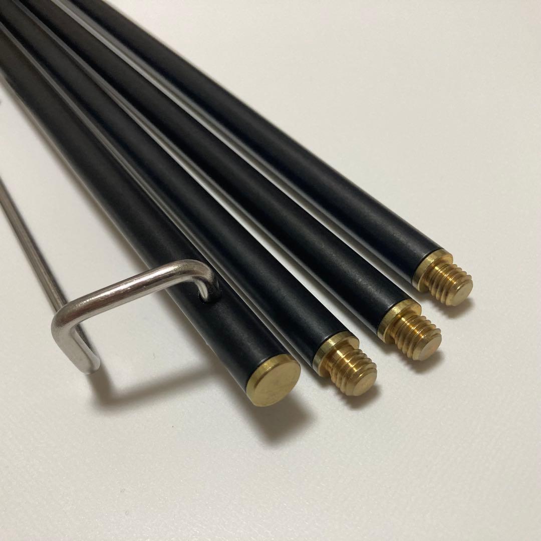 （新品未使用）EDGE STAND エッジスタンド 追加ポール ペグ 黒 セット