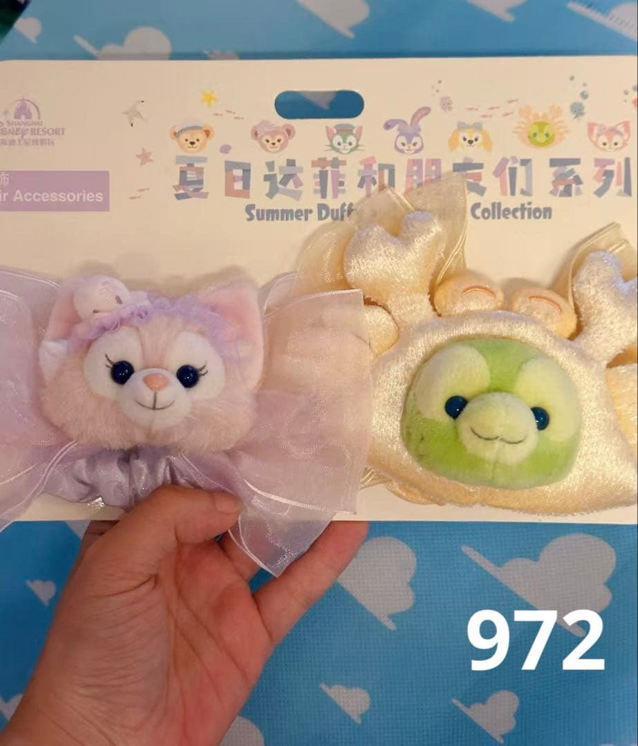 専用③お顔厳選　上海ディズニー　サマー　ダッフィー　SSぬいぐるみ5282