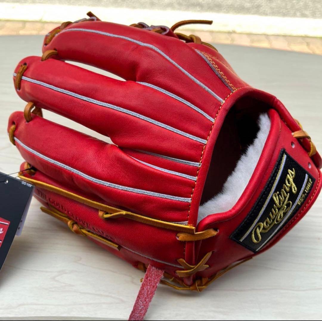 Rawlings Wizard 硬式グローブ 新品 レッド
