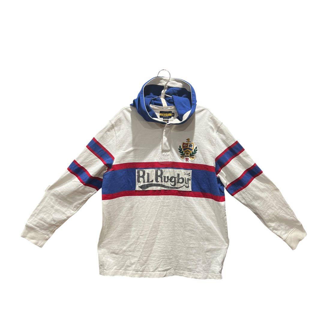 Archive \"POLO RalphLauren\" フード長袖ラガーシャツXL