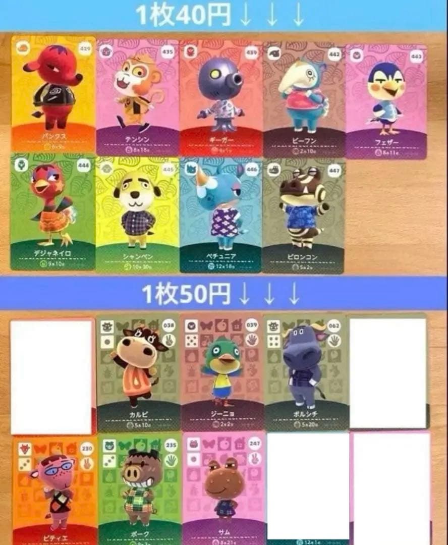 【バラ売り可】amiibo どうぶつの森 あつ森 アミーボ まとめ売り
