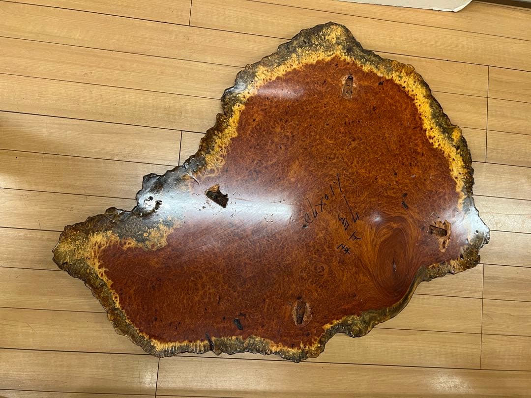 花梨 天然木 一枚板 瘤 瘤杢 花台 座卓 テーブル　￼ kumacraft専用