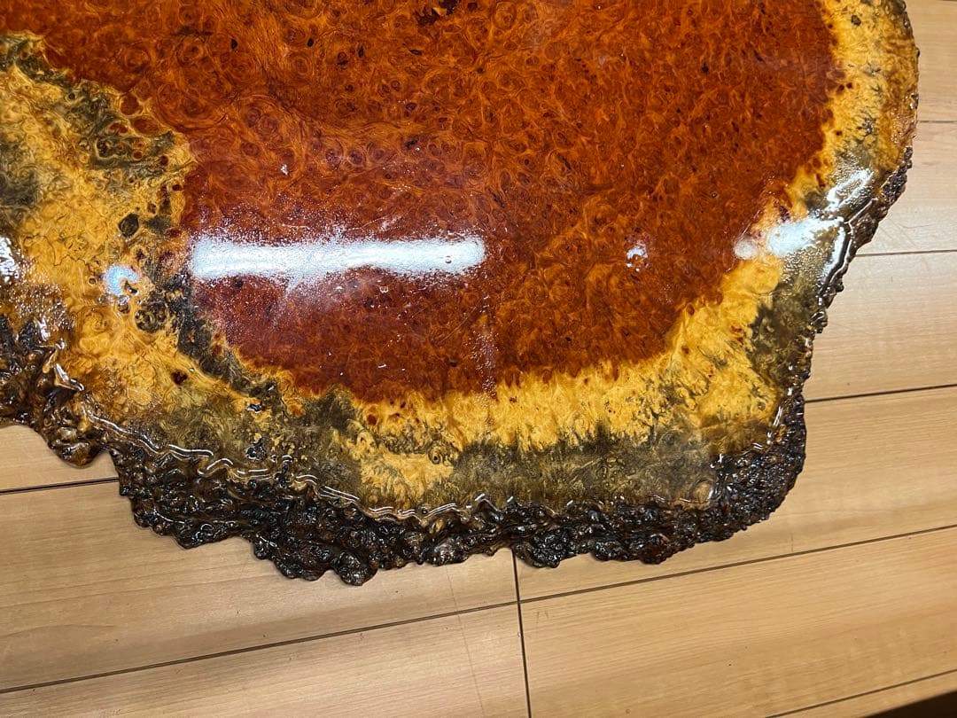花梨 天然木 一枚板 瘤 瘤杢 花台 座卓 テーブル　￼ kumacraft専用