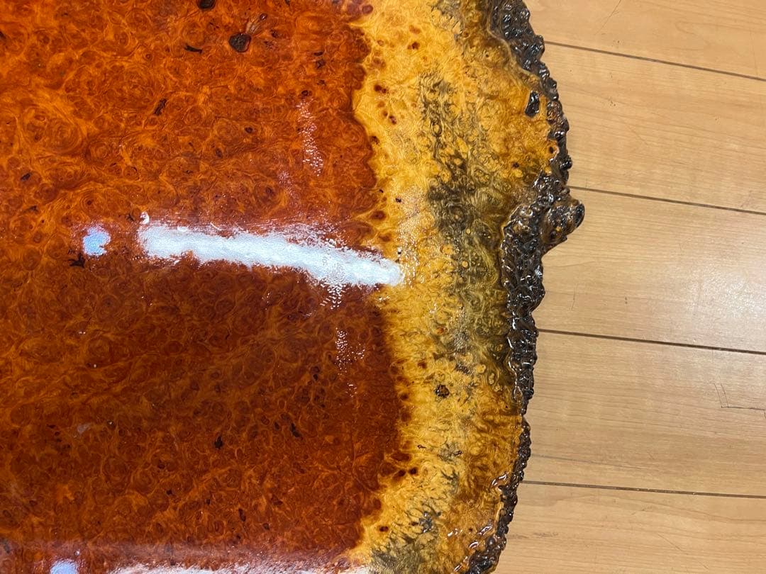 花梨 天然木 一枚板 瘤 瘤杢 花台 座卓 テーブル　￼ kumacraft専用
